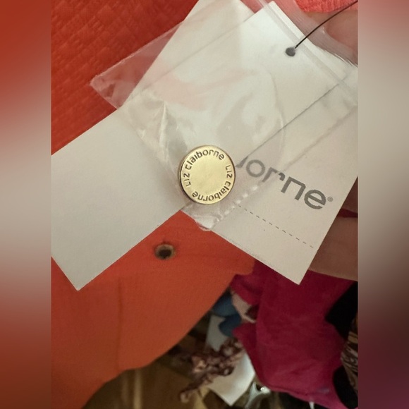 Liz Claiborne Dress XL Sugar Coral Sleeveless Textured Sheath Career Work 11/3 - Picture 5 of 10